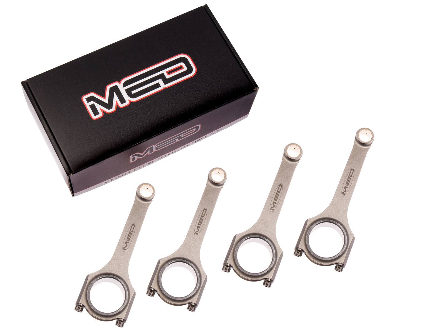 MED STEEL CONRODS - STD LENGTH - 13/16" PIN - 1.750" ENDS