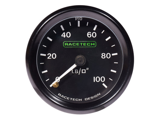 RACETECH 52MM OIL PRESSURE GAUGE RACETECH 52MM OIL PRESSURE GAUGE