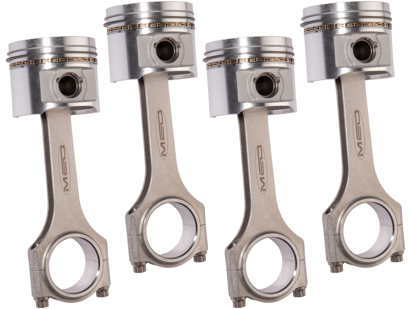 MED STEEL CONROD AND OMEGA PISTON KIT - FULL COMPETITION