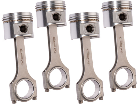 MED STEEL CONROD AND OMEGA PISTON KIT - FULL COMPETITION