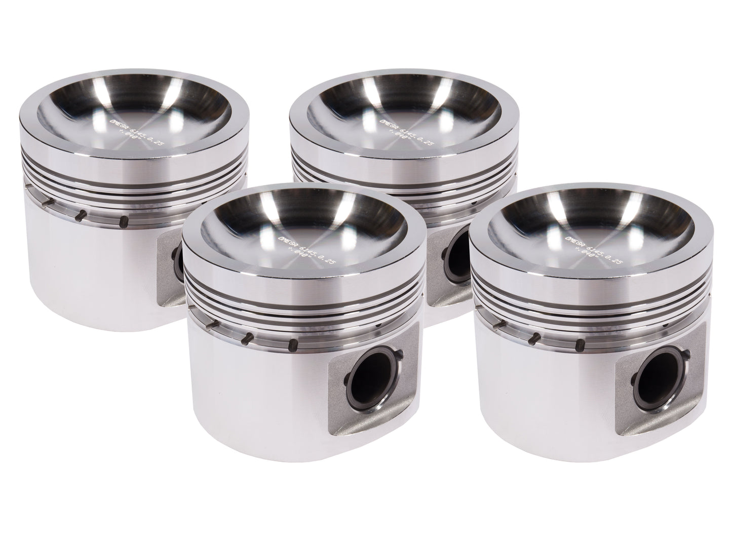 OMEGA FORGED PISTONS - 18cc DISH FORCED INDUCTION