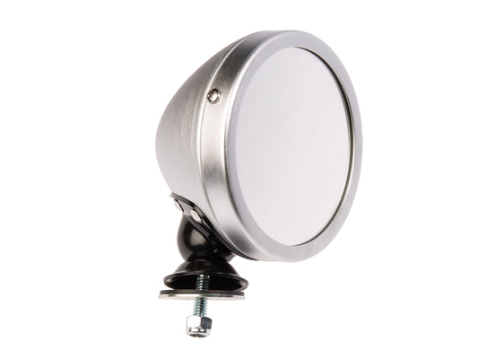 HISTORIC BULLET MIRROR - BRUSHED ALLOY